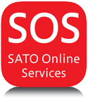Logo rozwiązania SOS (SATO Online Services)