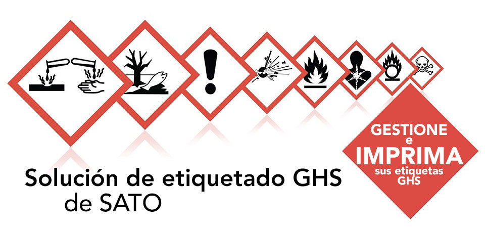Solución GHS de SATO - gestión e impresión de etiquetas GHS