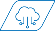 Icono de conectividad directa a TI y sistemas en la nube