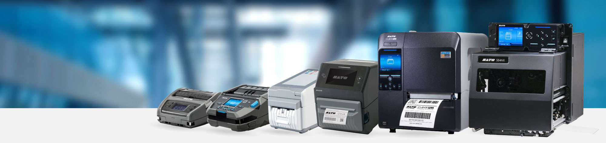 Assortiment SATO-printers