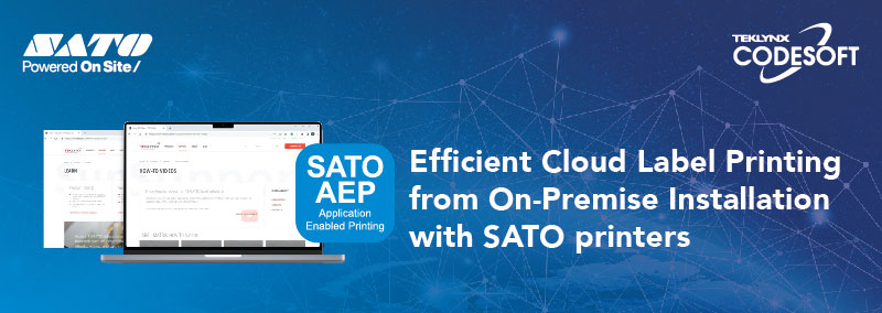 Impresión eficiente de etiquetas en la nube desde la instalación local con impresoras SATO