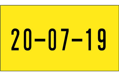 SATO one line handheld label example