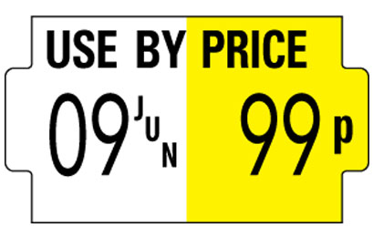 SATO one line handheld label example