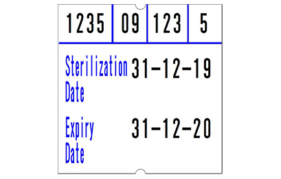 SATO three line handheld label example