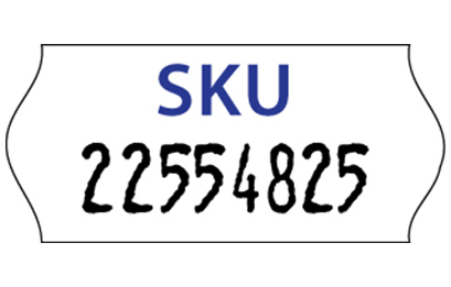 SATO one line handheld label example