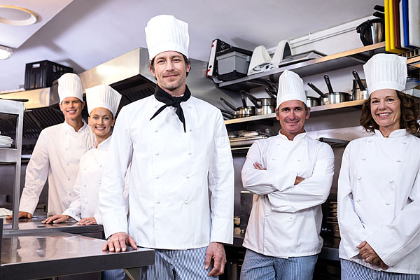 Restaurant team of staff