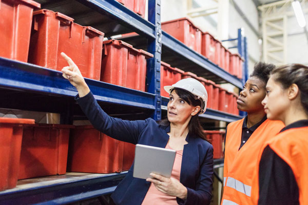 Staff in warehouse