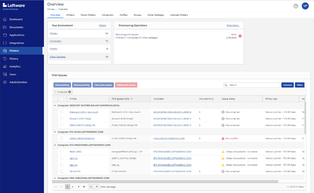 Captura de pantalla de Loftware NiceLabel