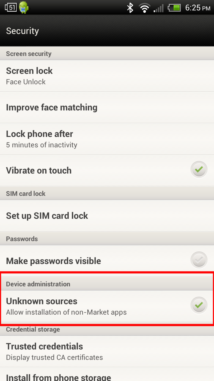 SmaPri for Android screenshot