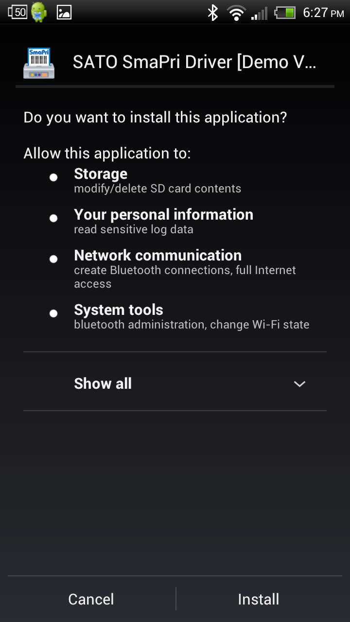 SmaPri for Android screenshot