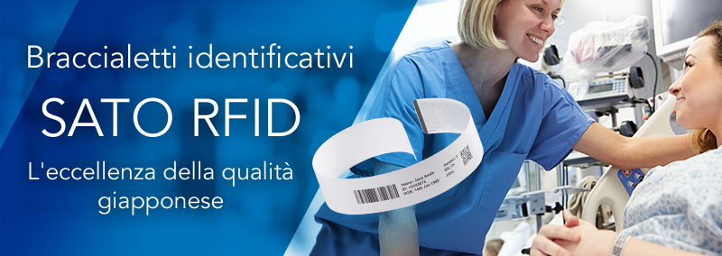 Braccialetti identificativi SATO RFID. L'eccellenza della qualità giapponese.