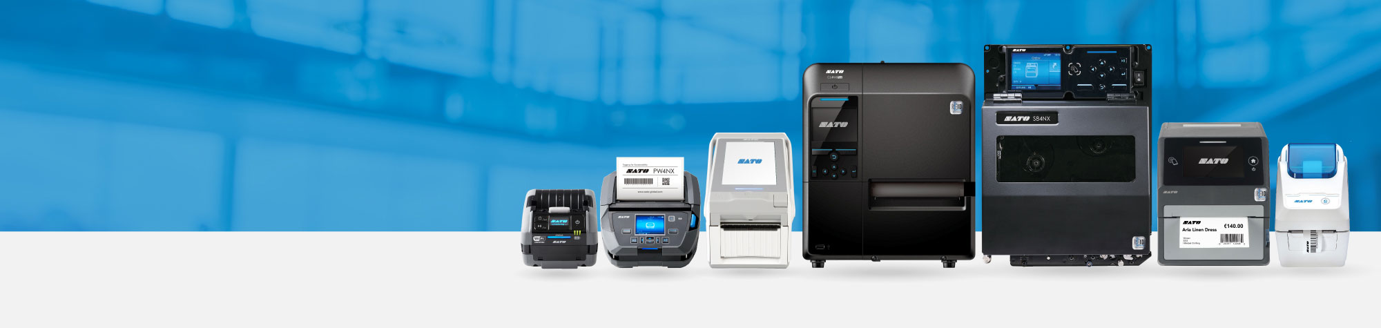 Assortiment SATO-printers