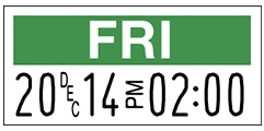 Voorbeeld prijstang voedseletiket