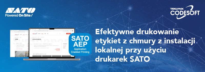 Efektywne drukowanie etykiet z chmury z instalacji lokalnej przy użyciu drukarek SATO