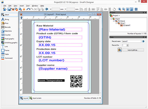 SmaPri Designer – projektowanie etykiet