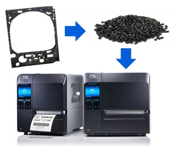 SATO CL4NX Plus i CL6NX Plus będą zawierać tworzywa sztuczne pochodzące z recyklingu firmy Konica Minolta