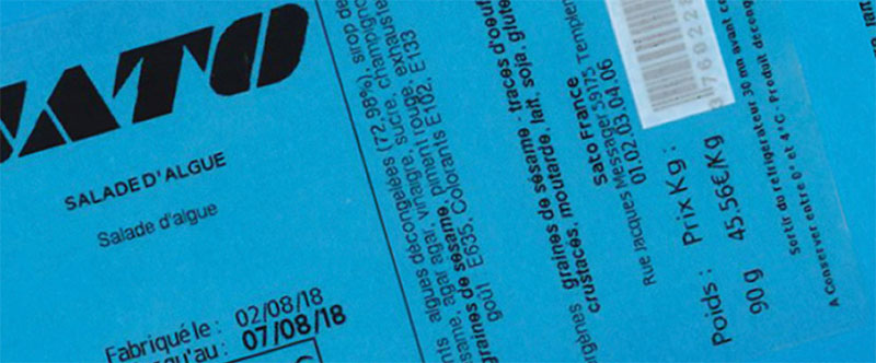 Этикетка для упаковки пищевых продуктов