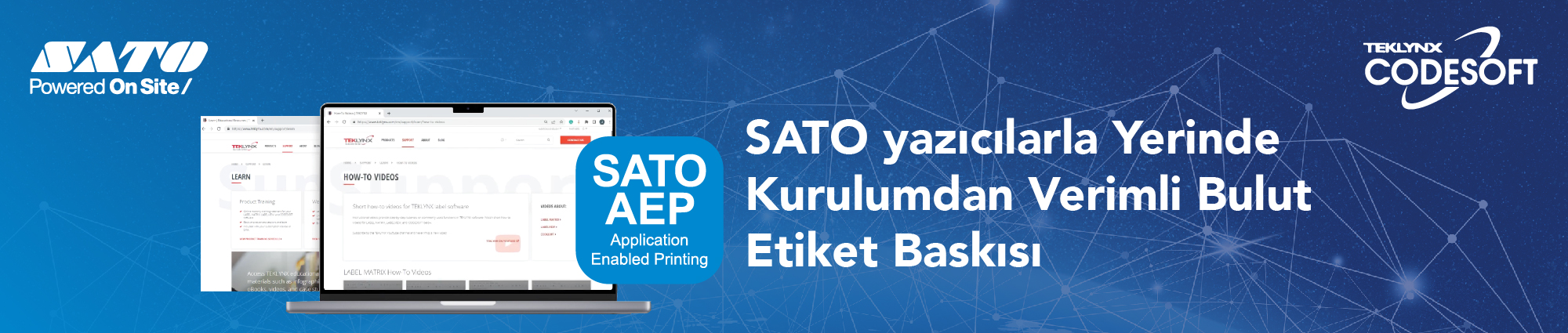 SATO yazıcılarla Yerinde Kurulumdan Verimli Bulut Etiket Baskısı
