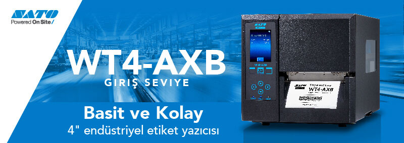 WT4-AXB GIRIS SEVIYE - Basit ve Kolay. 4"endüstriyel etiket yazicisi
