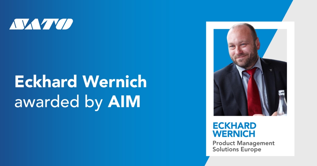 Eckhard Wernich of SATO Europe named winner of AIM’s 2025 Clive Hohberger Technology Award
